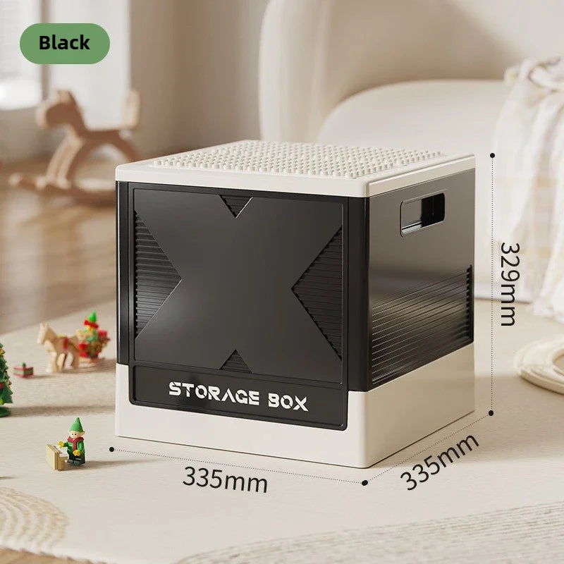 Household large capacity storage box, multifunctional storage box, building block storage box, children's toy storage box